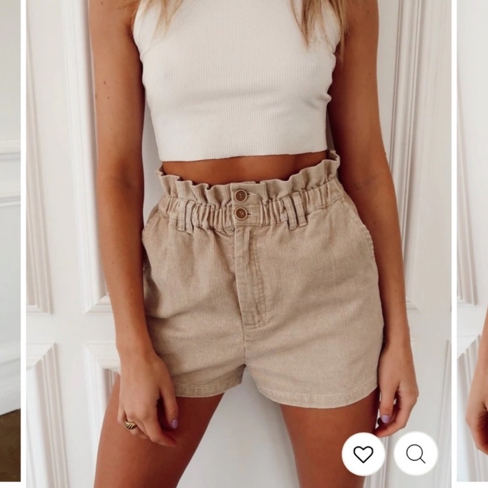 12th Tribe Corduroy Shorts -Tan
